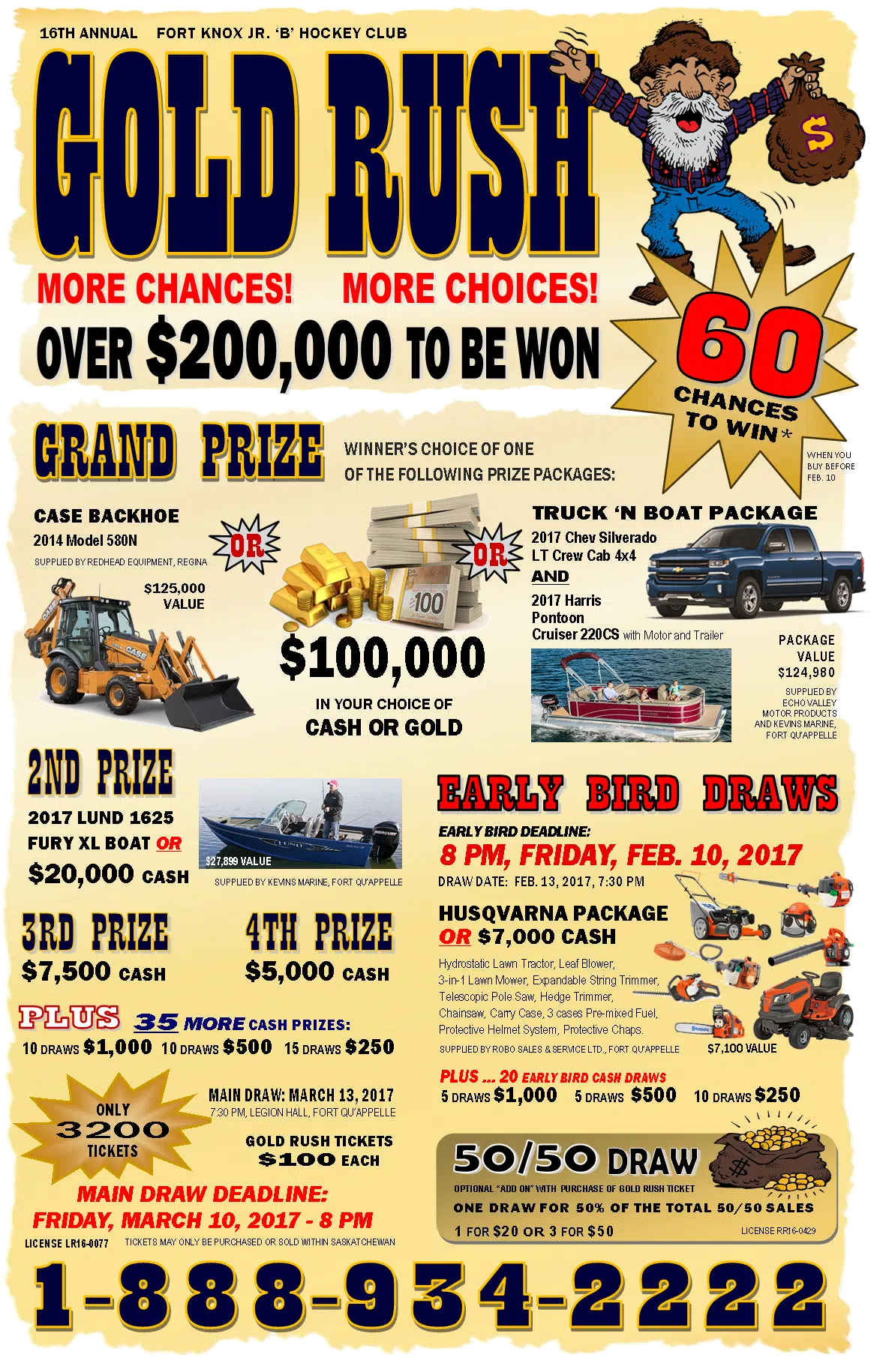 Fort Knox Gold Rush Lottery 620 CKRM The Voice of Saskatchewan
