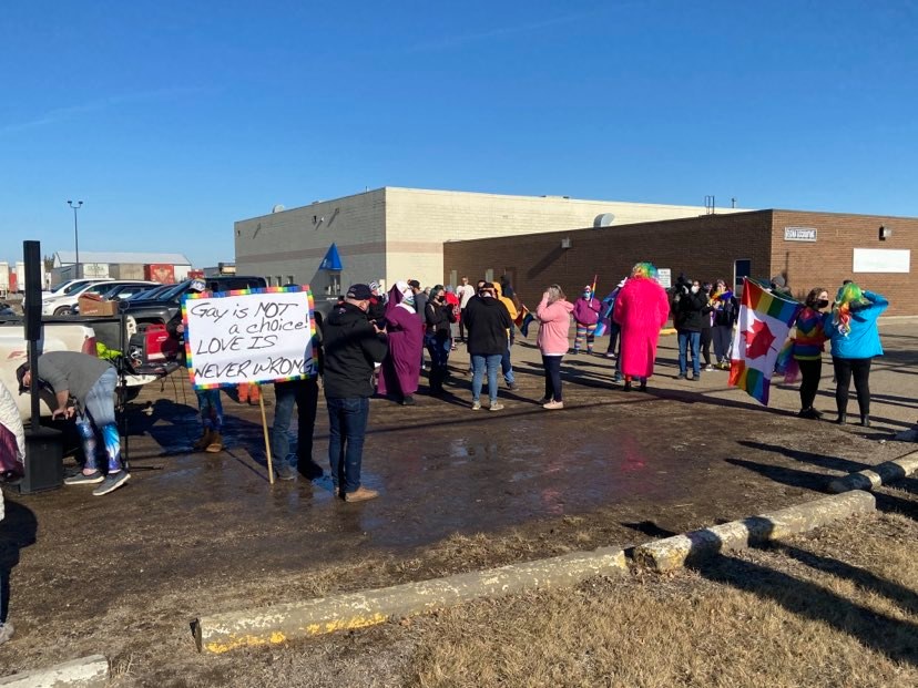 Regina's LGTBQ2S+ community host rally in front of Regina Victory Church | 620 CKRM The Source - Vimarsana News