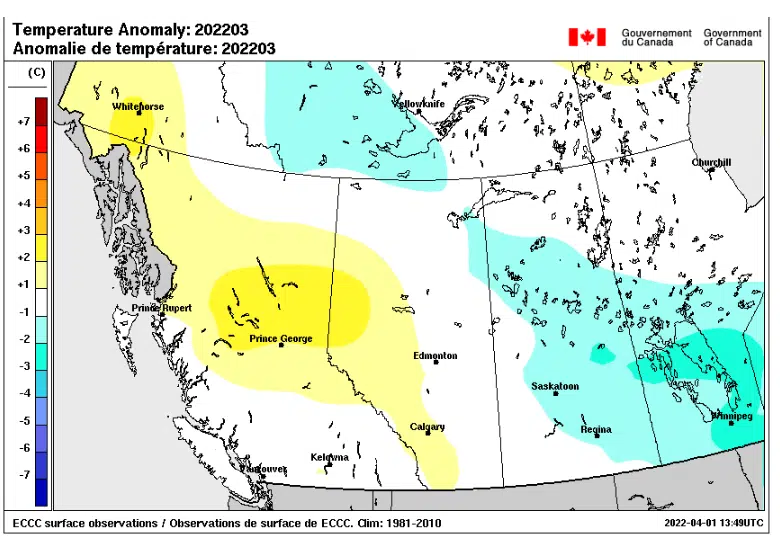 Weather office says March in Regina was drier and colder than normal play92