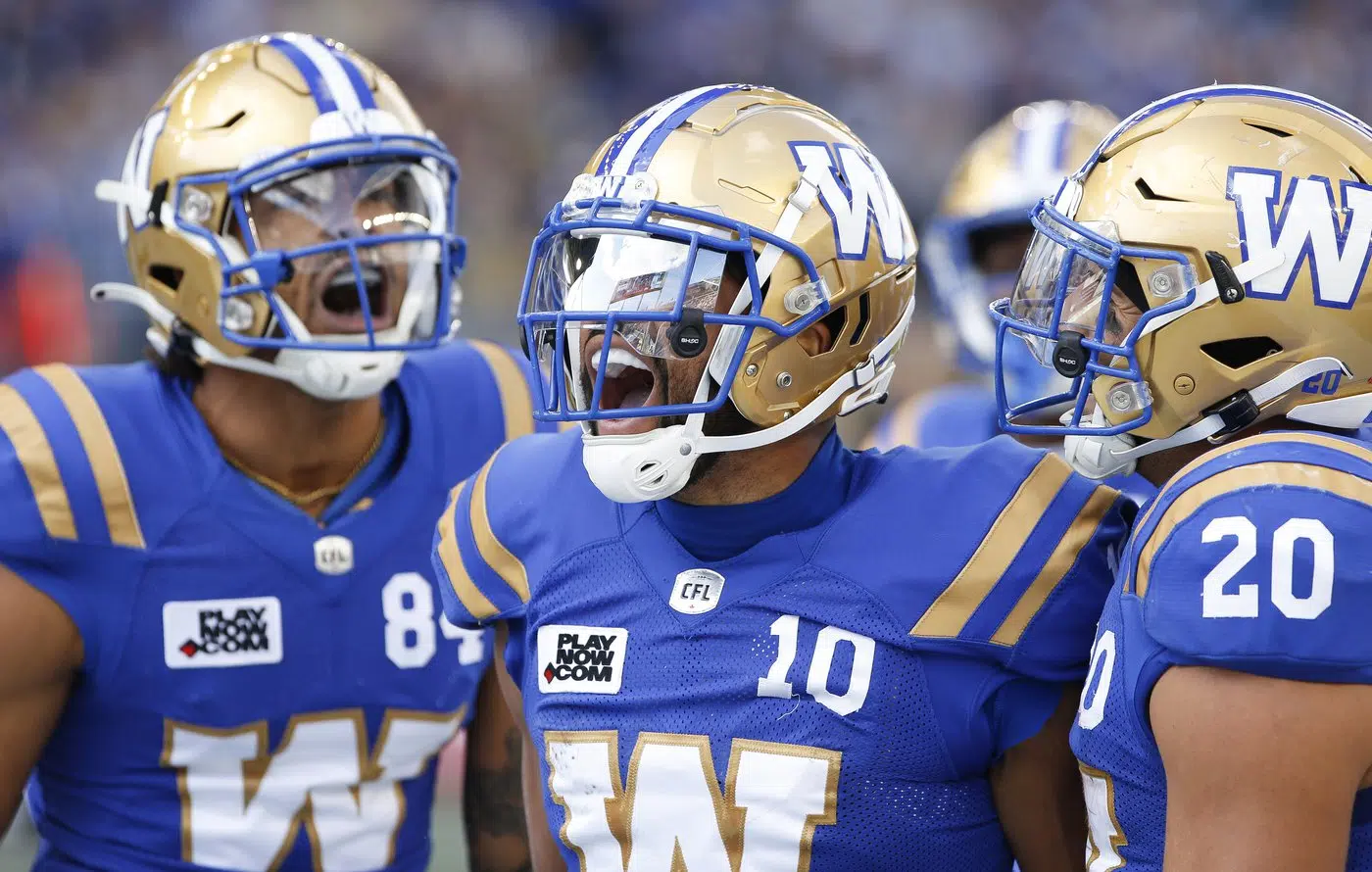 Blue Bombers dominate Riders from start to finish in Labour Day Rematch