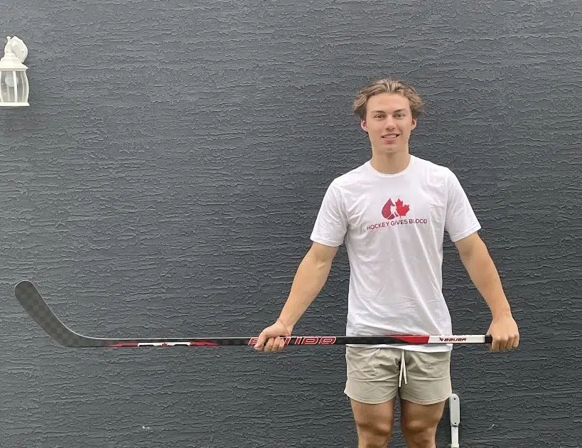 Bedard steps up as Volunteer Player Ambassador for Hockey Gives Blood