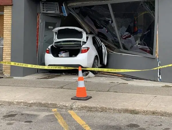 Car Crashes Into Building On Hill Ave | 620 CKRM The Source | Country ...