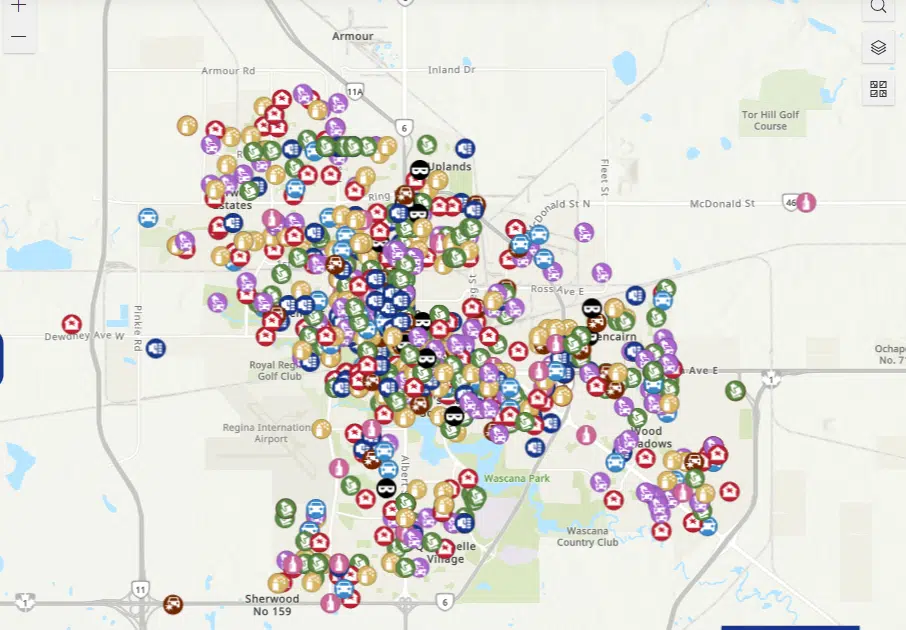 Regina Police Service Releases Community Crime Map 620 CKRM The   Interactive Crime Map 906x630 