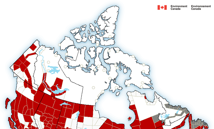 Weather Warnings Cover Most of Canada - Vimarsana News