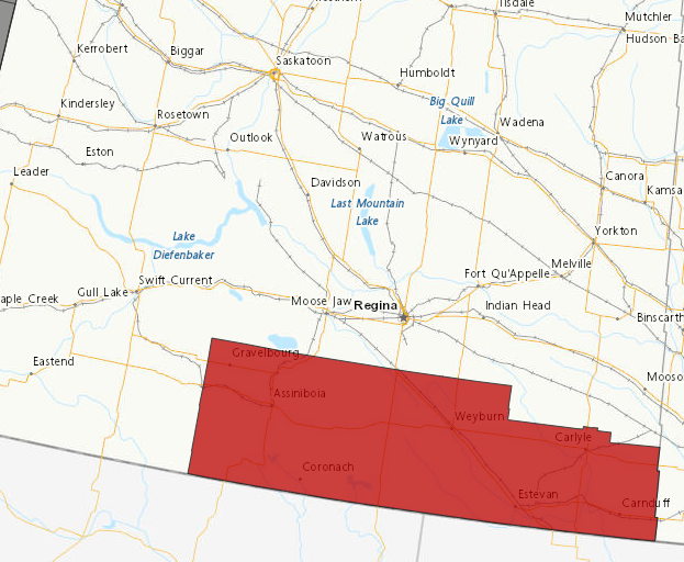 Rainfall warning in place for southern, southeastern Saskatchewan - Vimarsana News