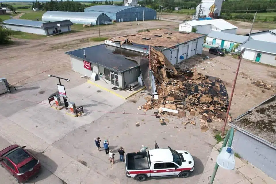 Residents of Kelvington helping each other following Saturday night’s