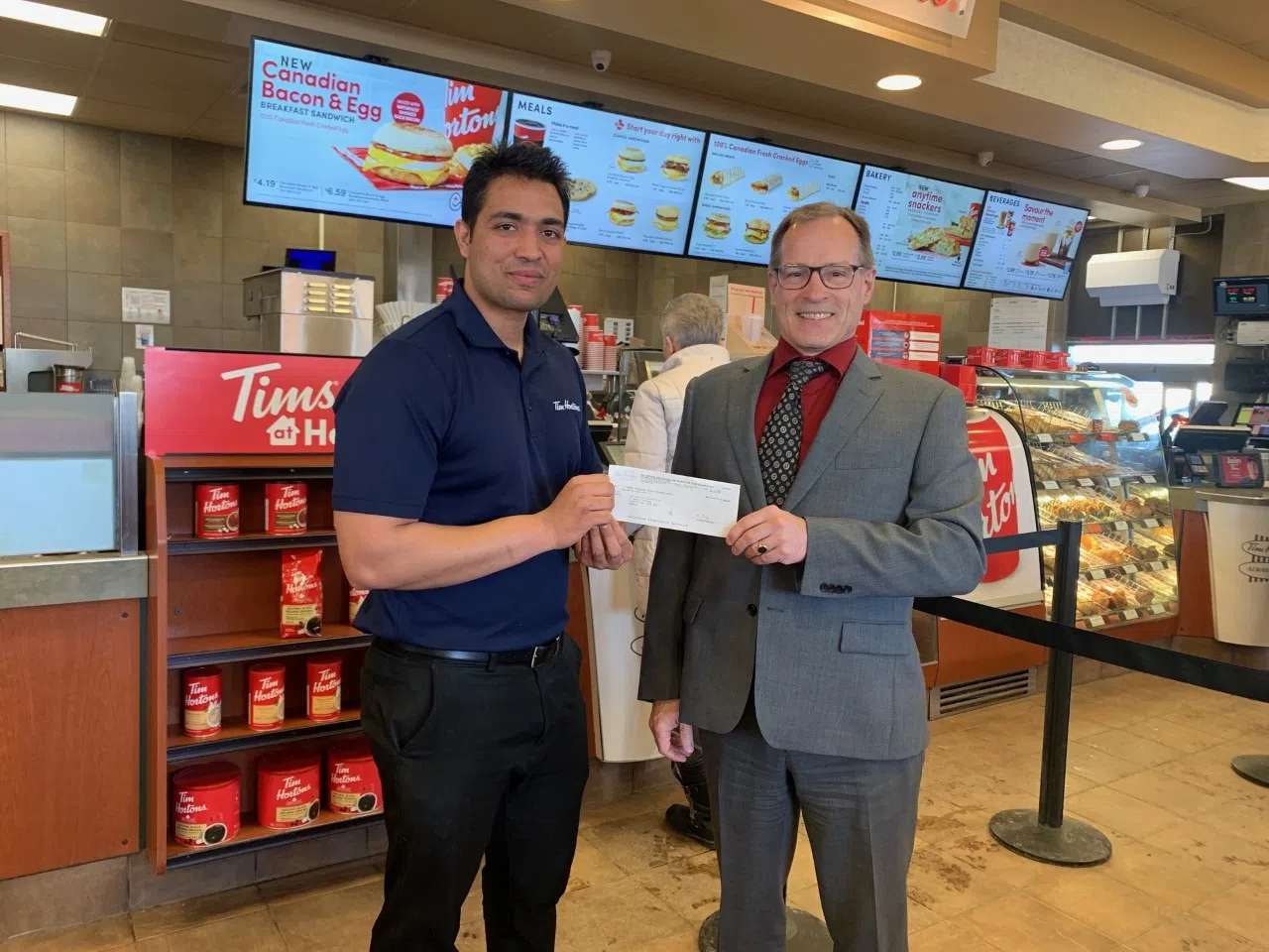 Health Foundation receives cheque from Tim Horton’s Yorkton GX94