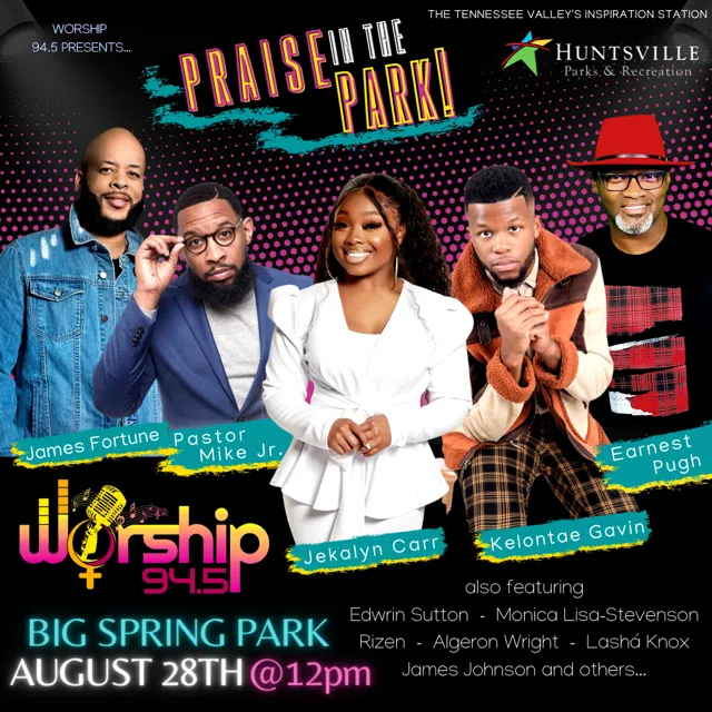 Worship 94.5 presents Praise in the Park Tennessee Valley's