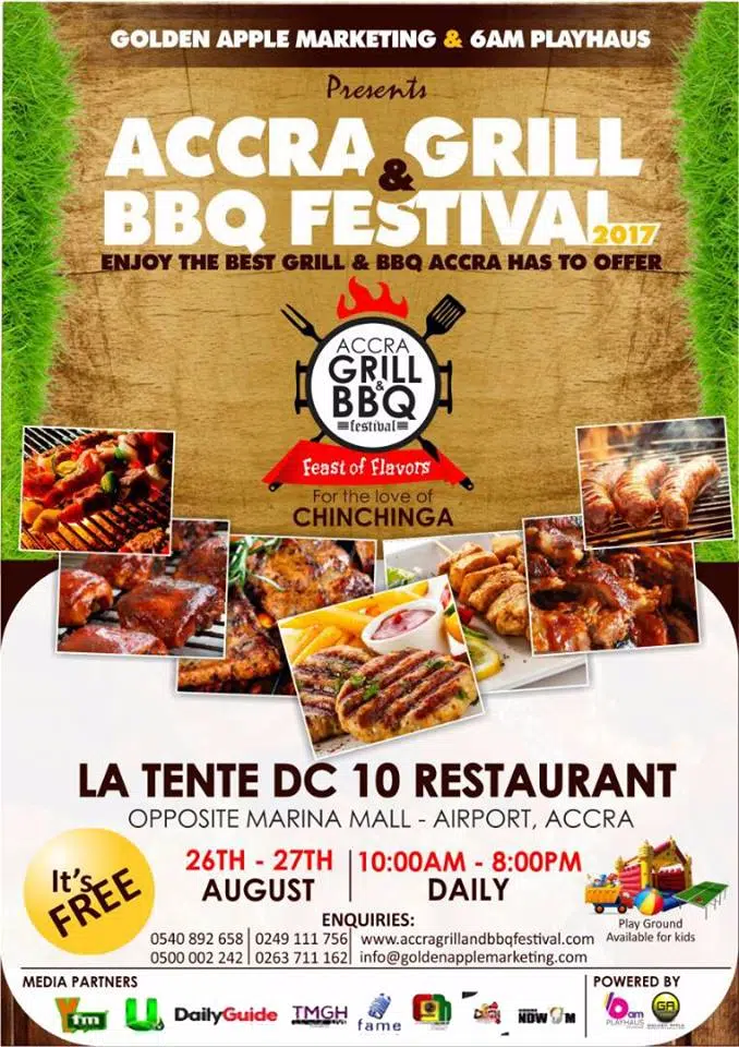 THE ACCRA GRILL & BBQ FESTIVAL scheduled for August 26 YFM Ghana