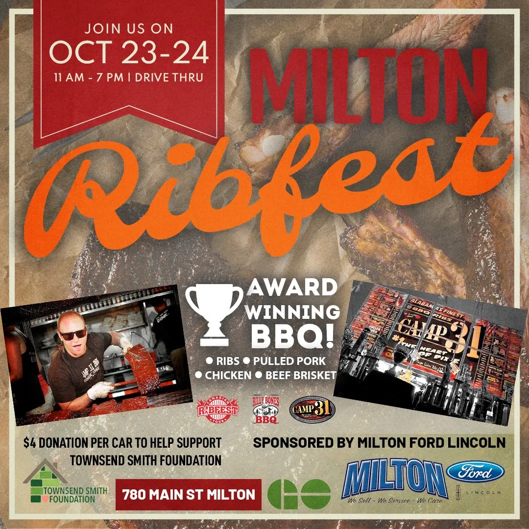 Drive-thru ribfest being held at Milton GO station