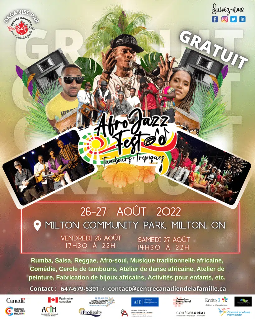 Tdot Batu is performing at Afro Jazz Fest in Milton FM101 Orangeville