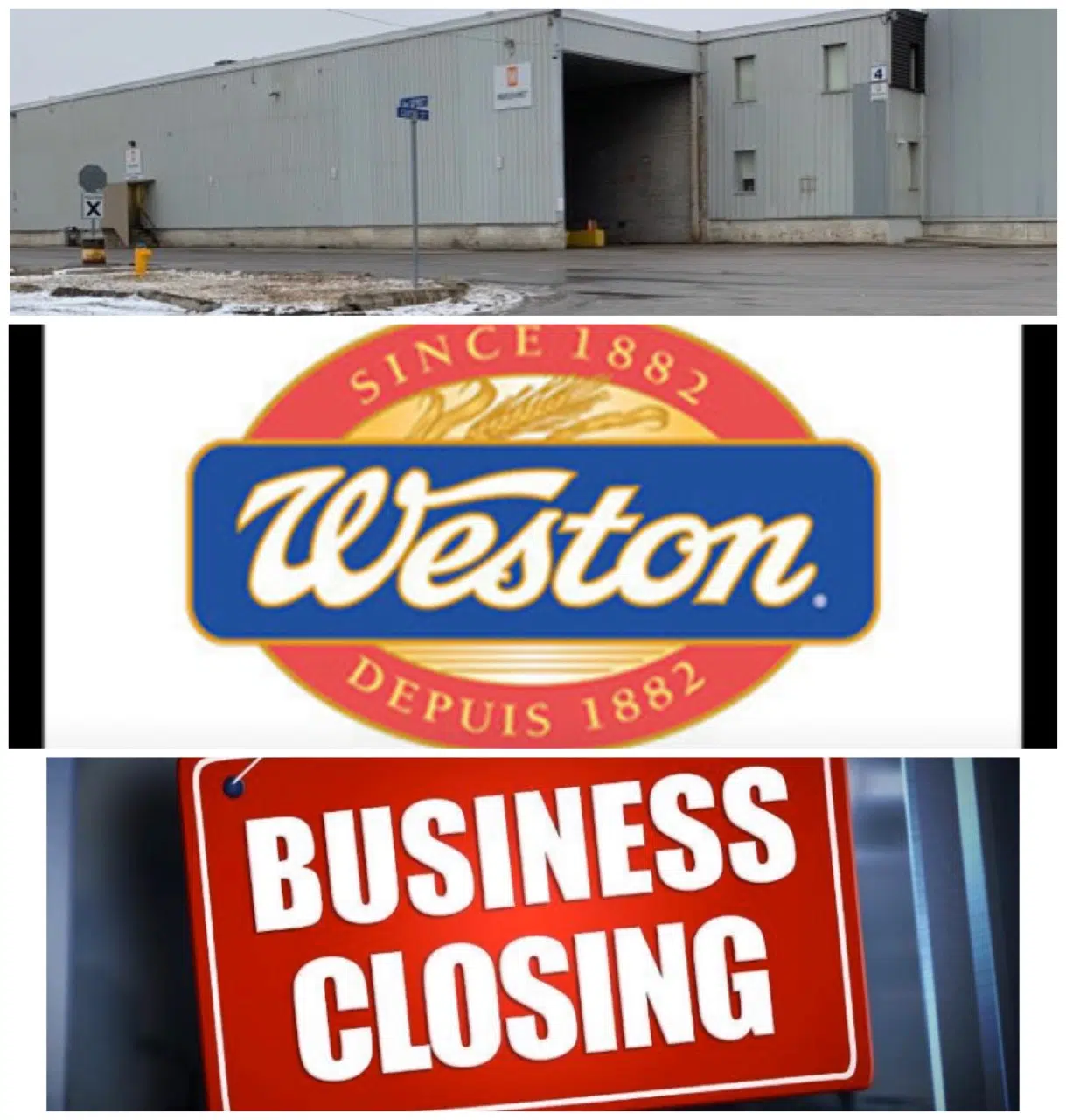 Breaking News Weston Foods Cobourg is closing & up to 180 people will