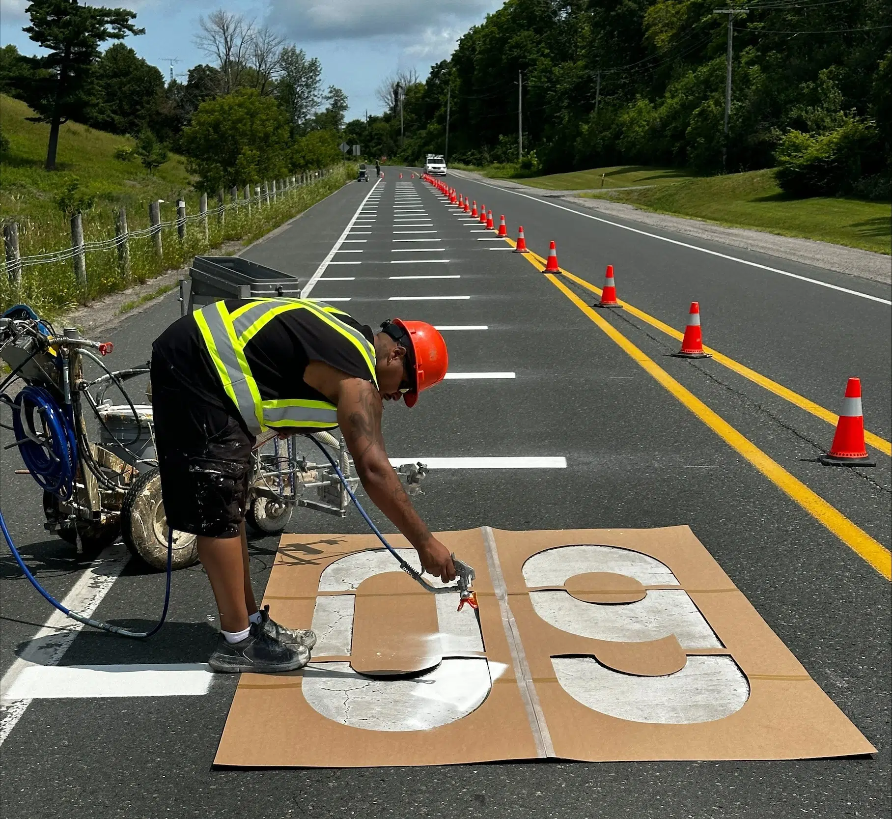 Northumberland County Is Gearing Up For It S Yearly Road Painting   Line Painting 