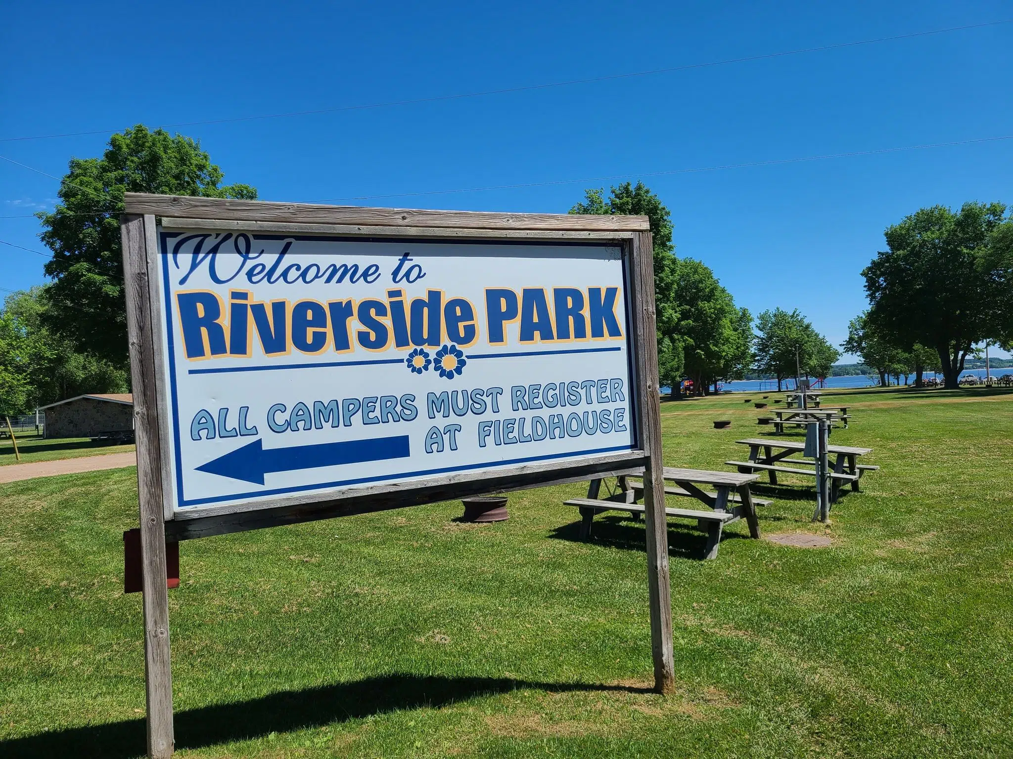 Pembroke holding fireworks after drivein concert at Riverside Park