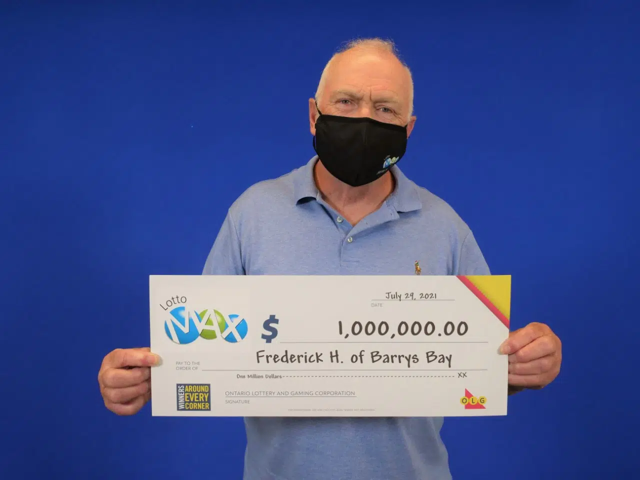 Frederick Hubbard Of Barry S Bay Wins 1 Million From Lotto Max Draw 104 9 Pembroke Today