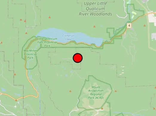 Wildfire briefly closes Highway 4 near Port Alberni | The Zone @ 91-3