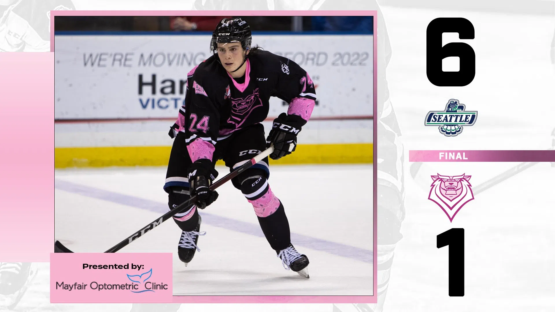 Pink in the Rink - Victoria Royals