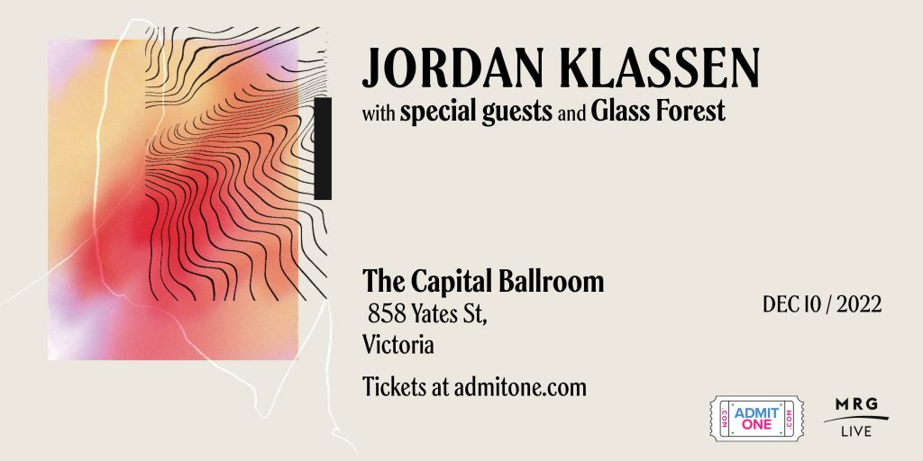 Jordan Klassen with Special Guests and Glass Forest - Vimarsana News