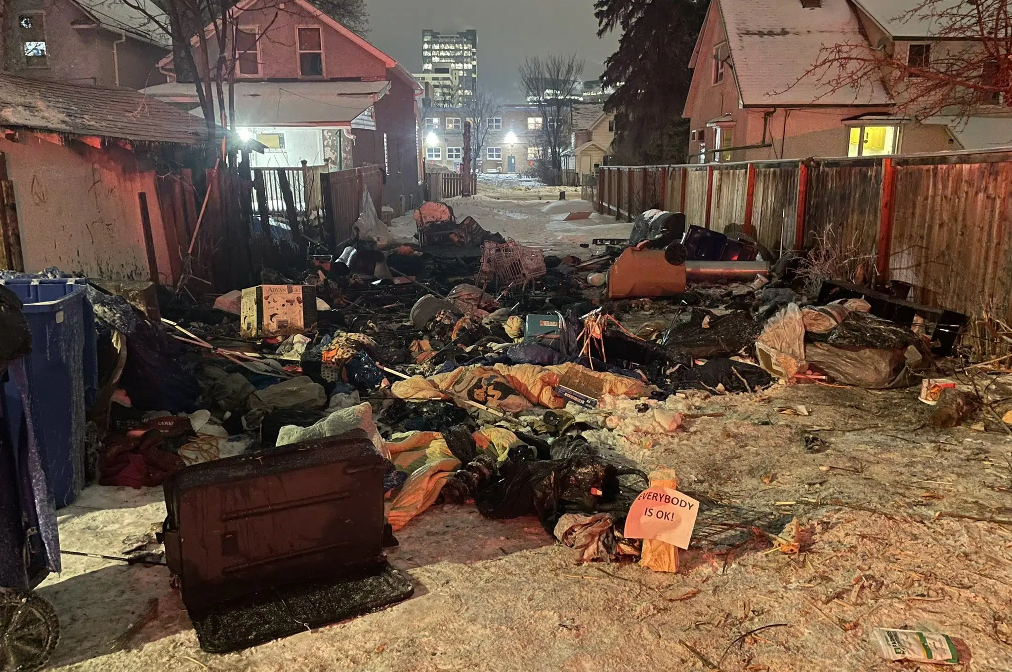 Regina tent community destroyed by fire