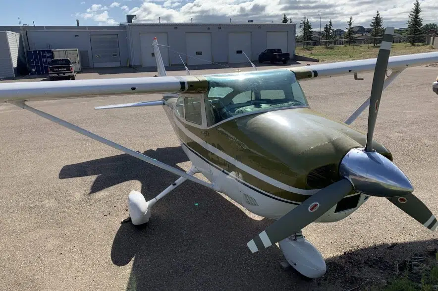 Plane uses Trans-Canada Highway in Swift Current for landing