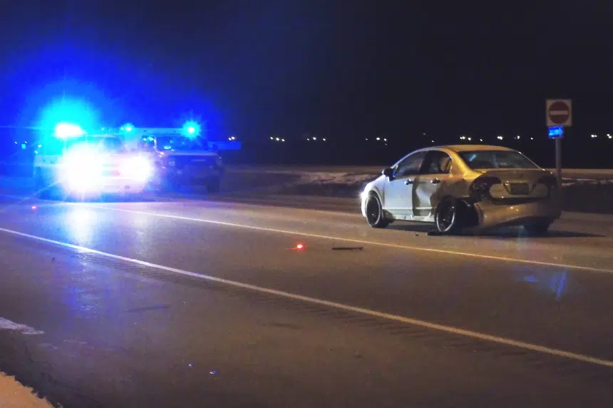 Suspect nearly hits officer during chase north of Saskatoon police