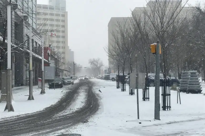 1st serious snowfall creates chaos on Sask. highways, roads 980 CJME