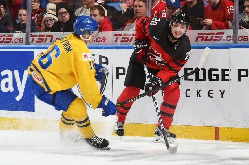 Canada wins gold in 31 World Juniors final over Sweden 980 CJME