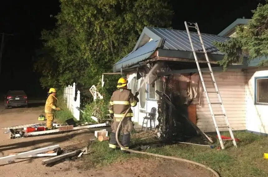 Comedians rush to put out fire at Blue Willow Inn north of Wadena 980