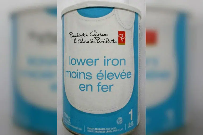 President’s Choice Lower Iron milk-based powdered infant formula recalled