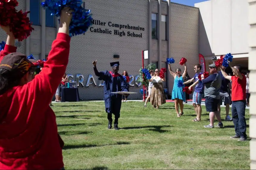 regina-high-school-celebrates-graduation-with-socially-distanced