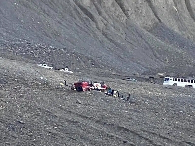 Glacier sightseeing bus rolls in the Alberta Rockies killing 3 and injuring others