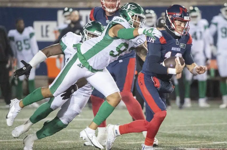 Riders beat Als 19-14 to clinch playoff spot