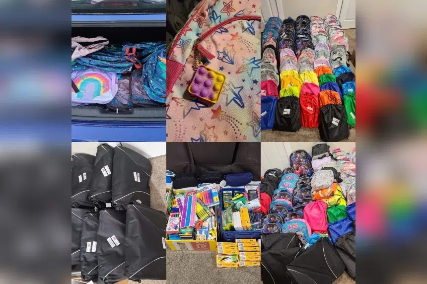 Regina woman pays it forward with school supplies, backpacks 980 CJME