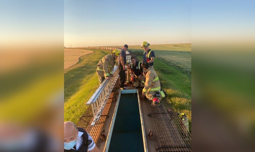 Fire department rescues injured person from railcar - Vimarsana News