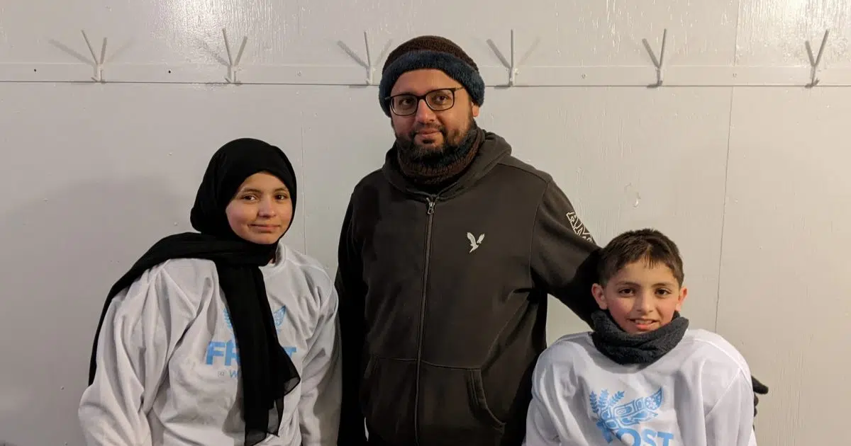 Family from Dubai taking part in Outdoor Hockey League 650 CKOM
