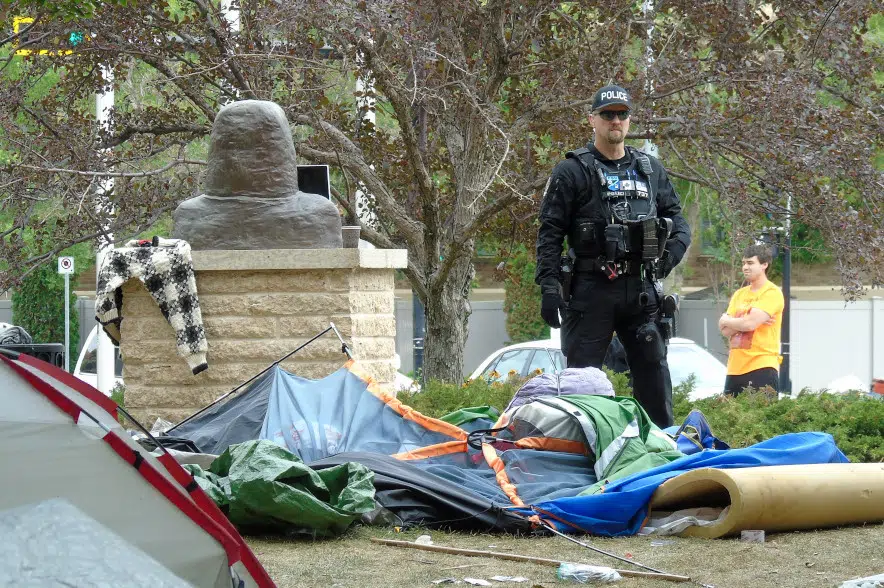 11 Arrests Made As Police Dismantle City Hall Encampment | 980 CJME