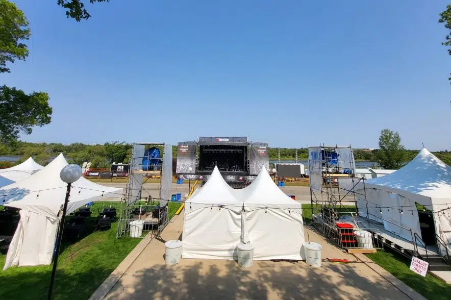 Stage set for Shake the Lake music festival in Regina 980 CJME