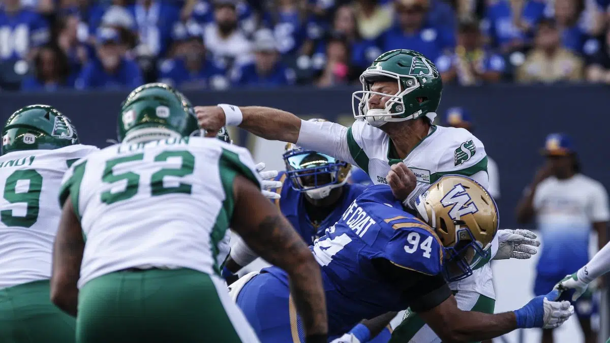 Field Pass  Week 13 vs Saskatchewan - Winnipeg Blue Bombers