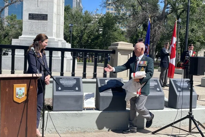 ‘Haven’t been forgotten:’ Two new pedestals unveiled at Cenotaph
