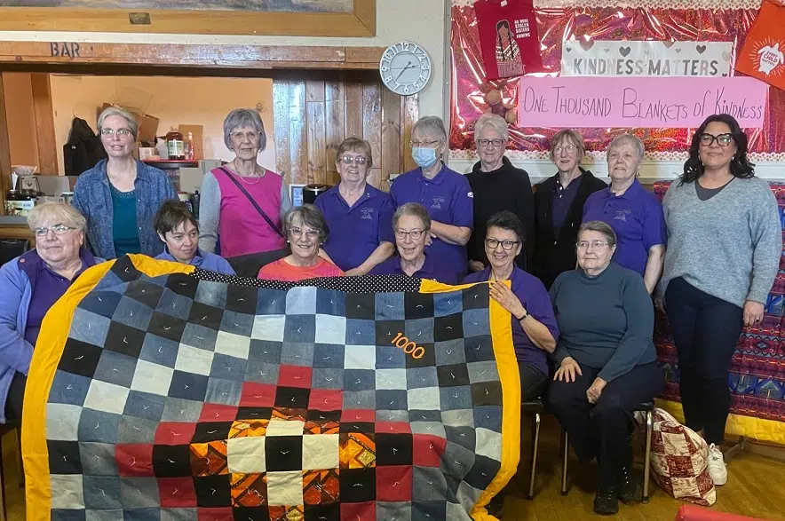 Prince Albert Girl Guide unit sews 1,000 quilts for the homeless