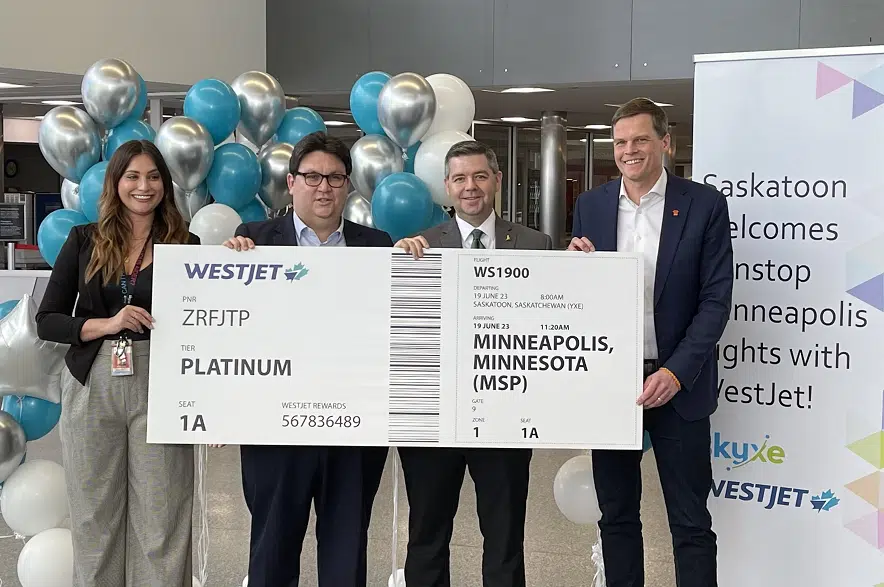 WestJet makes Saskatoon-to-Minneapolis route official