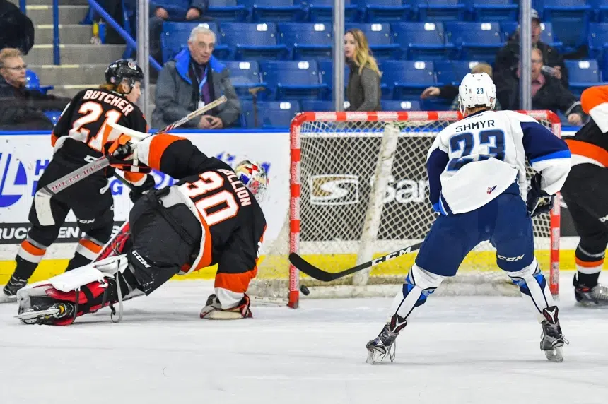 Blades win third straight, move into playoff spot 650 CKOM