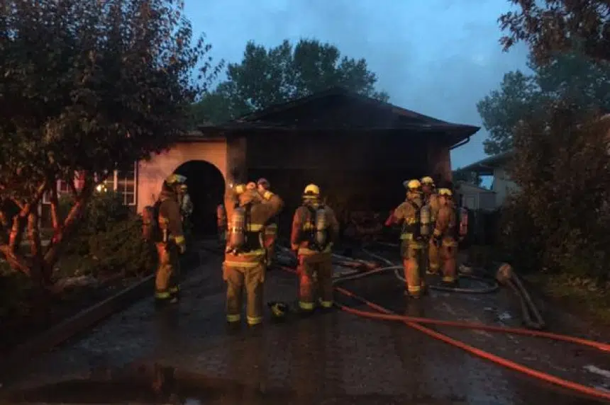 Garage fire wakes family in northwest Regina 650 CKOM