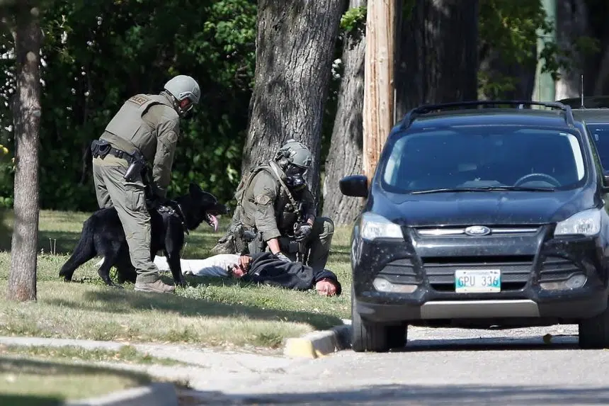 Four charged in shooting that left Manitoba RCMP officer with serious