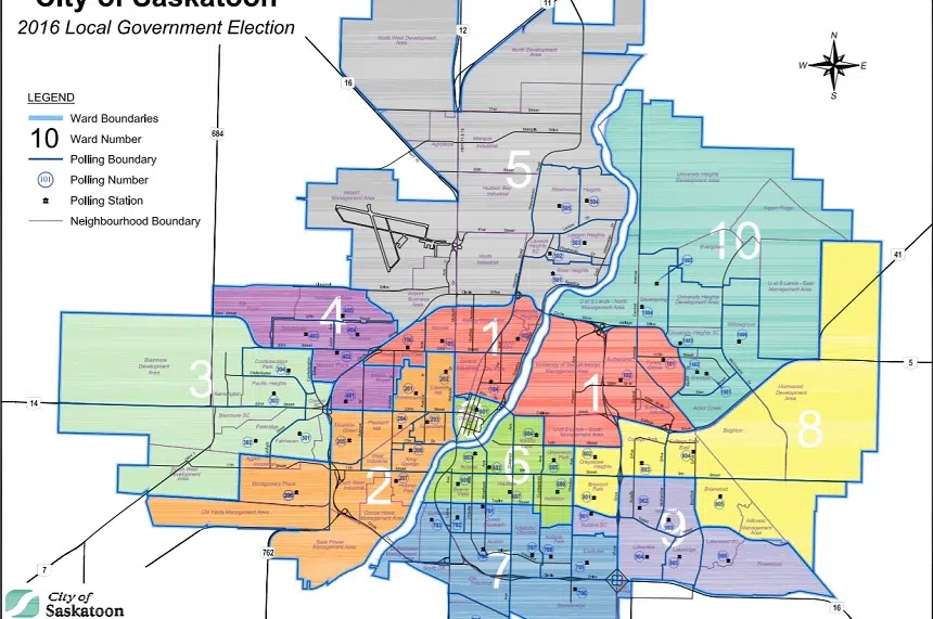 city of saskatoon neighbourhood map Saskatoon Changing Ward Boundaries For 2nd Straight Election 650 city of saskatoon neighbourhood map