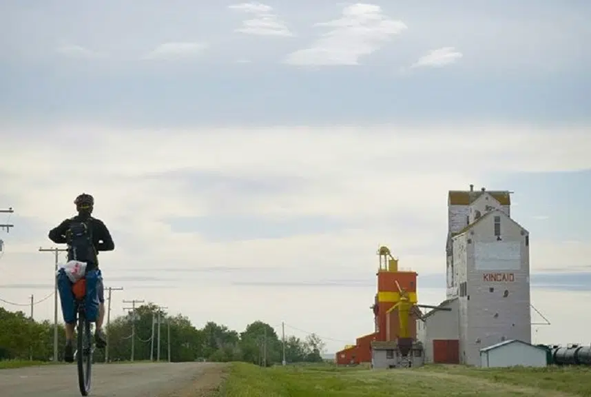 Unicyclist taking unique trip across Canada 650 CKOM