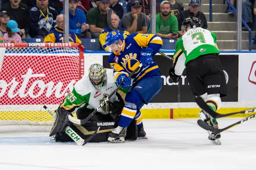 Raiders grind out 1-0 win to spoil Blades home opener