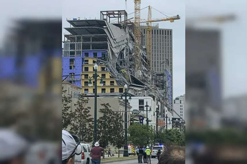 1 dead, 3 missing after hotel collapse in New Orleans