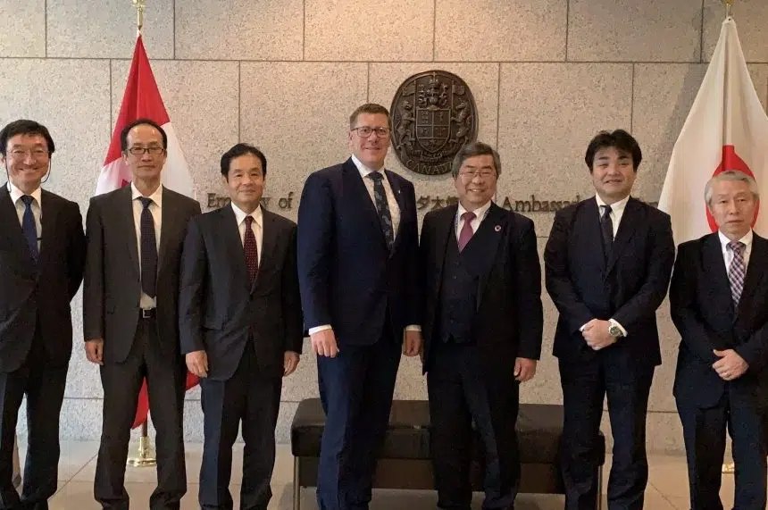 Premier, Sask. trade delegation stuck in Japan by powerful typhoon