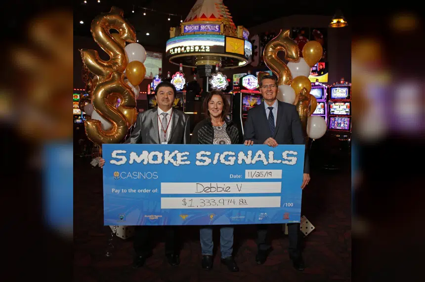 Saskatoon woman wins $1.3 million SIGA Smoke Signals jackpot